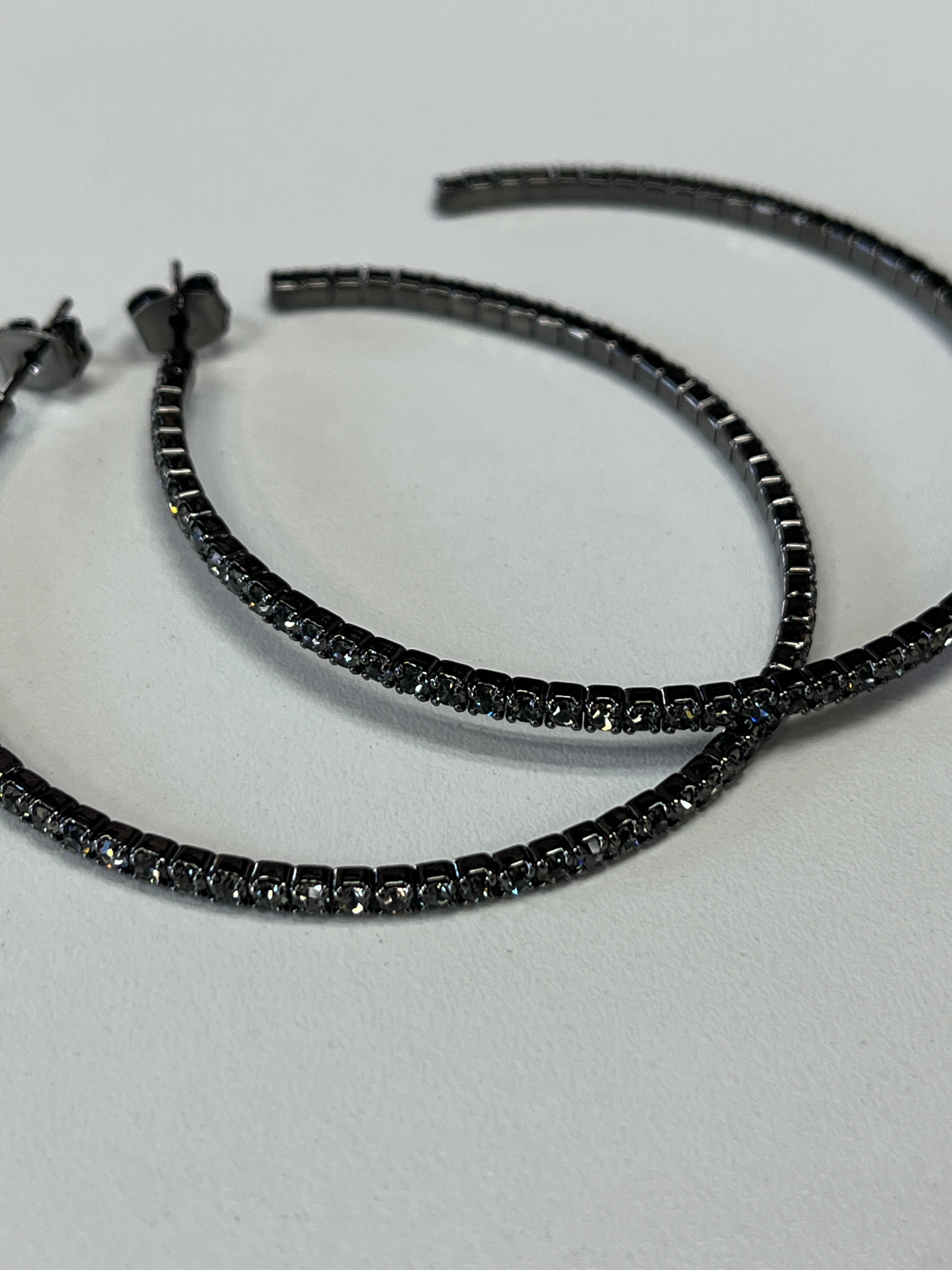 Crystal Large Hoop - Closet Space