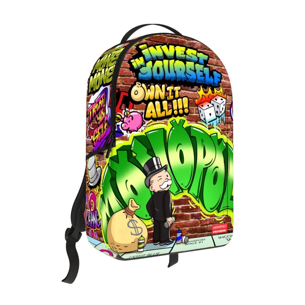 SPRAYGROUND - Monopoly Man Graffiti DLXR Backpack