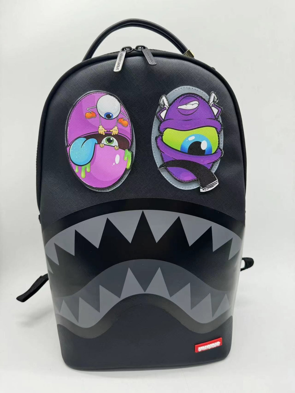 SPRAYGROUND - Black Removable Eyes DLXSV Backpack