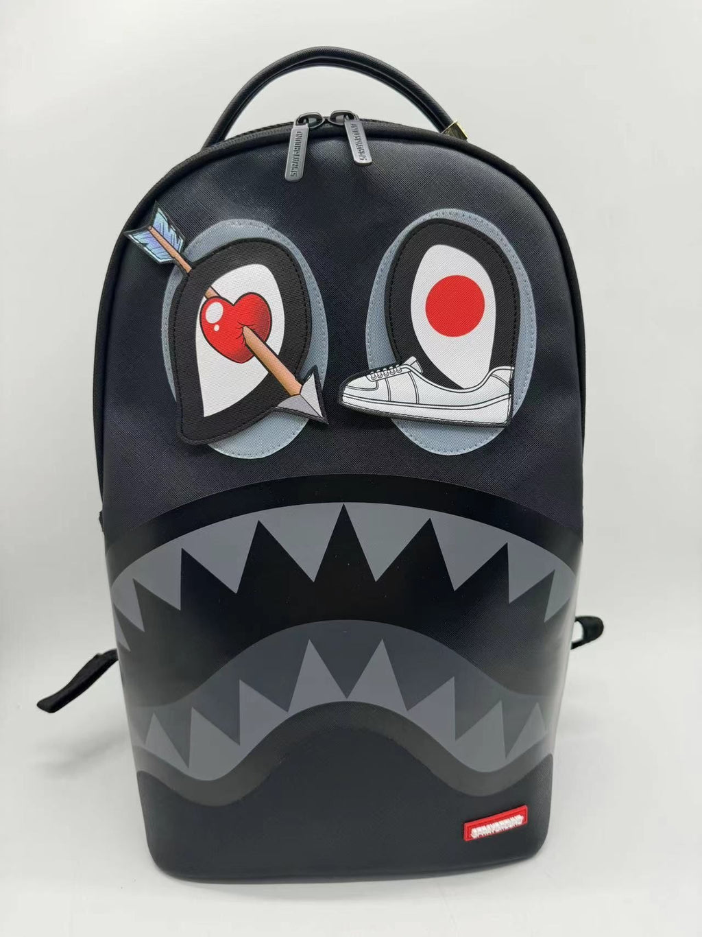 SPRAYGROUND - Black Removable Eyes DLXSV Backpack