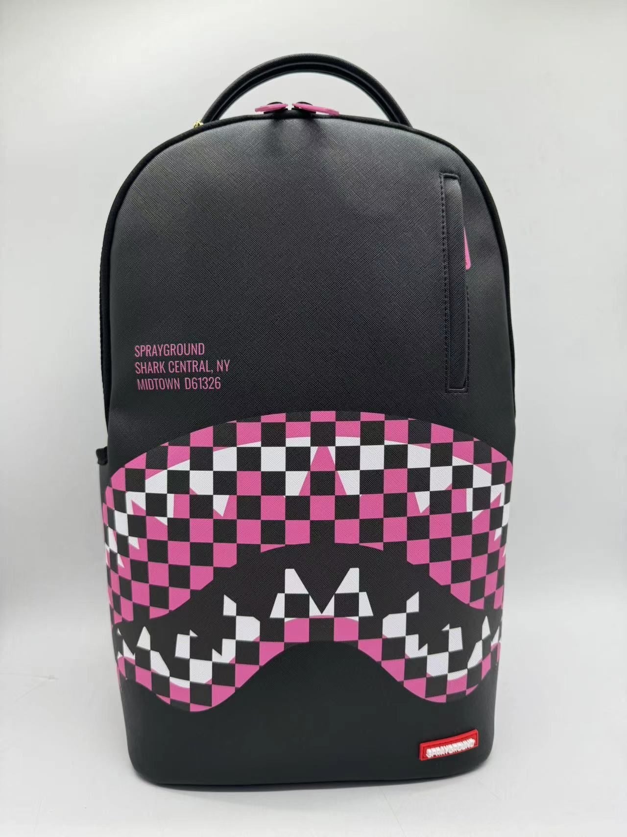 SPRAYGROUND - Shark Central Breakup Check Sorbet Grey Backpack