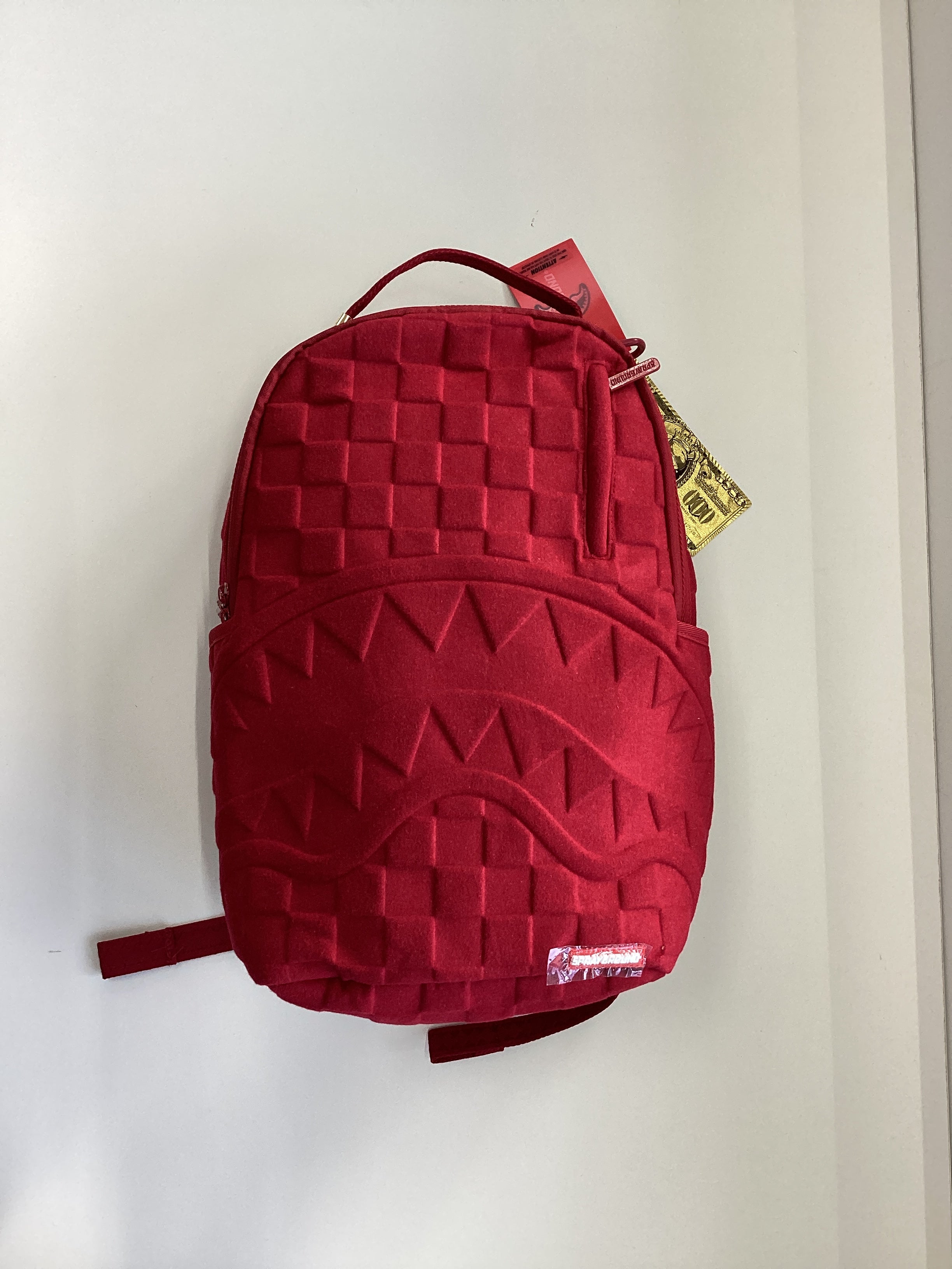 SPRAYGROUND Red Sip Heat Stamp Backpack - Closet Space