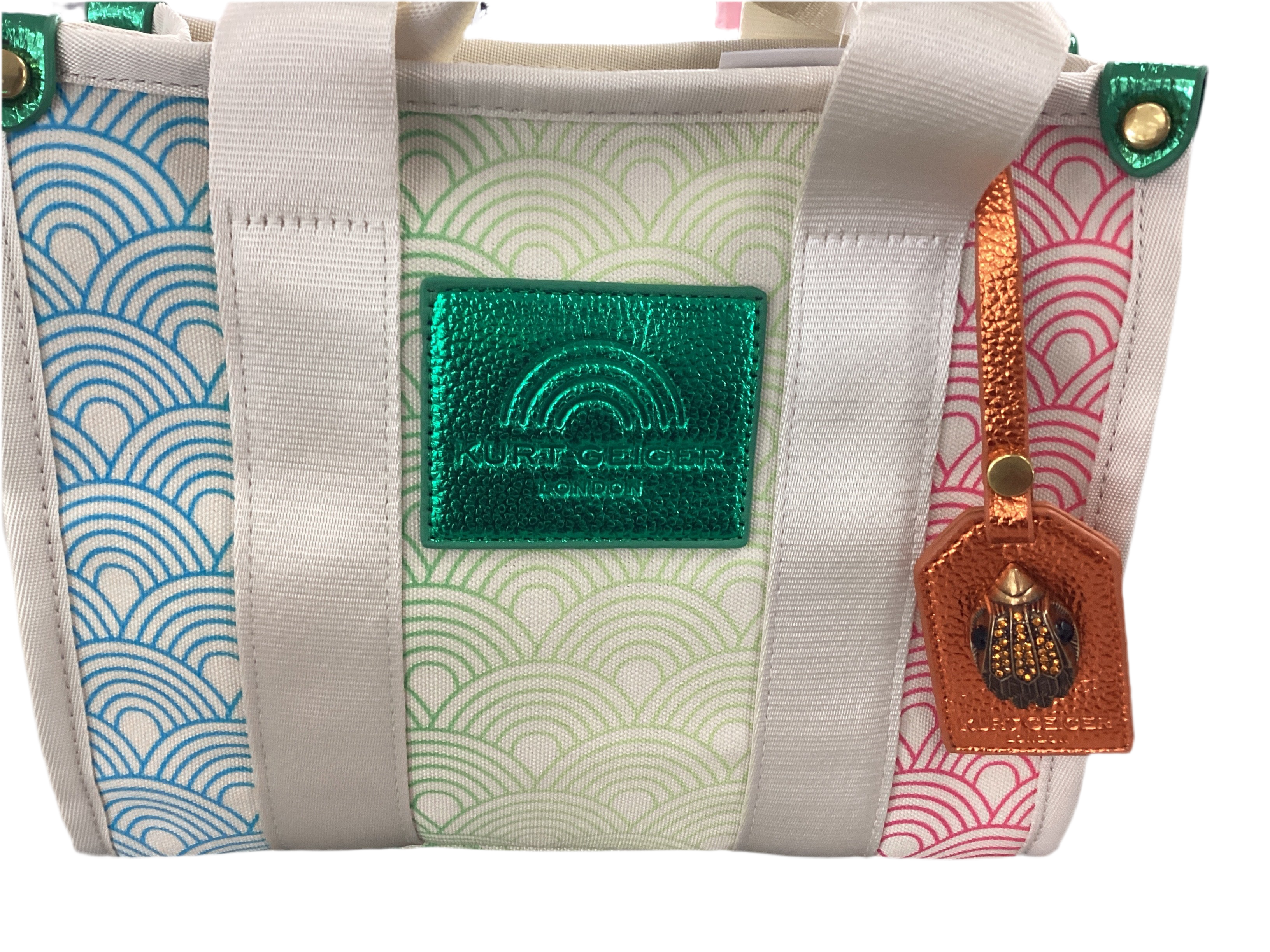 Multi-Color Wave Pattern Tote Bag