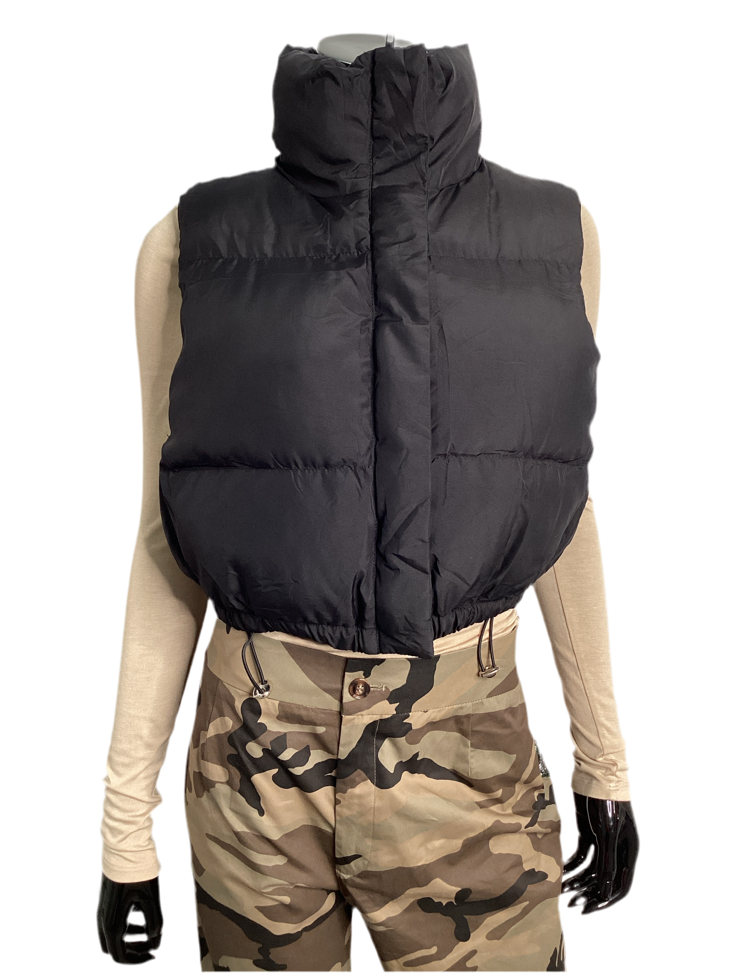 Puffer Cropped Vest