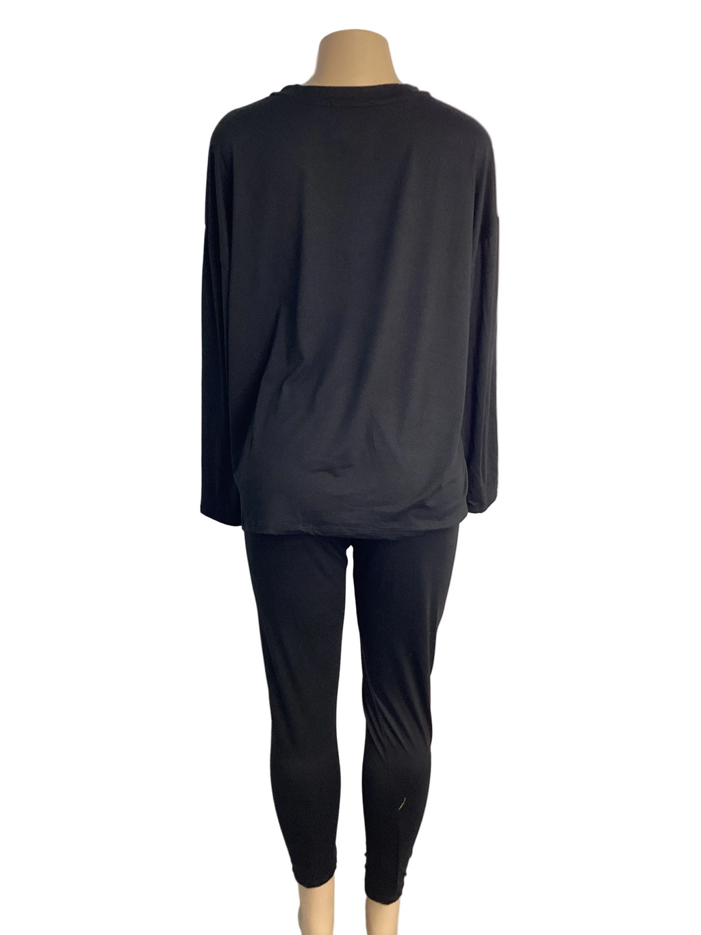 Curvy - Solid Long Sleeve Top & Legging Set