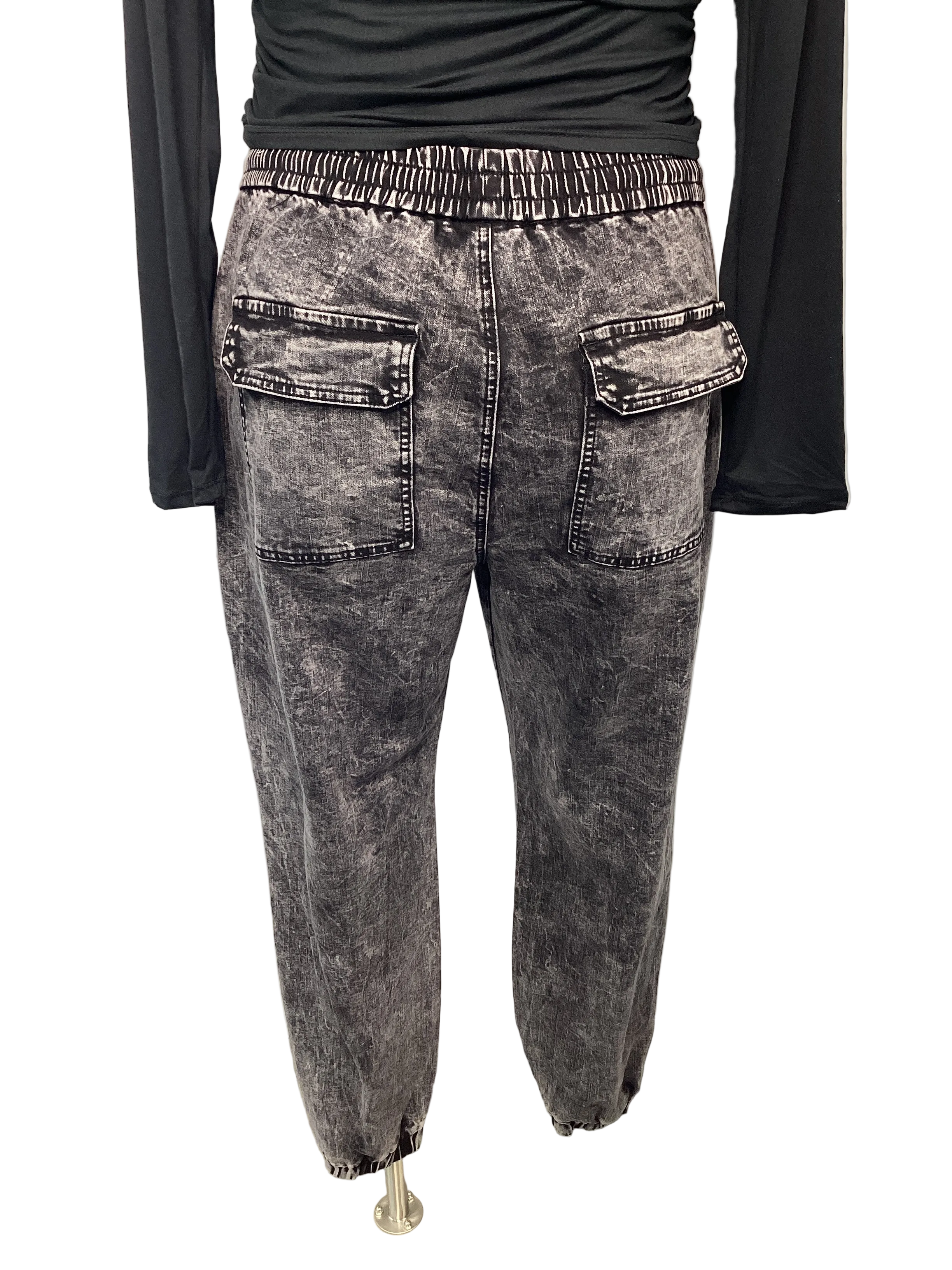 Curvy- High Wasted Jogger With Zipper