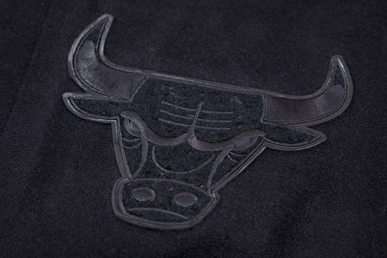 Pro Standard Chicago Bulls Triple Black Varsity Jacket