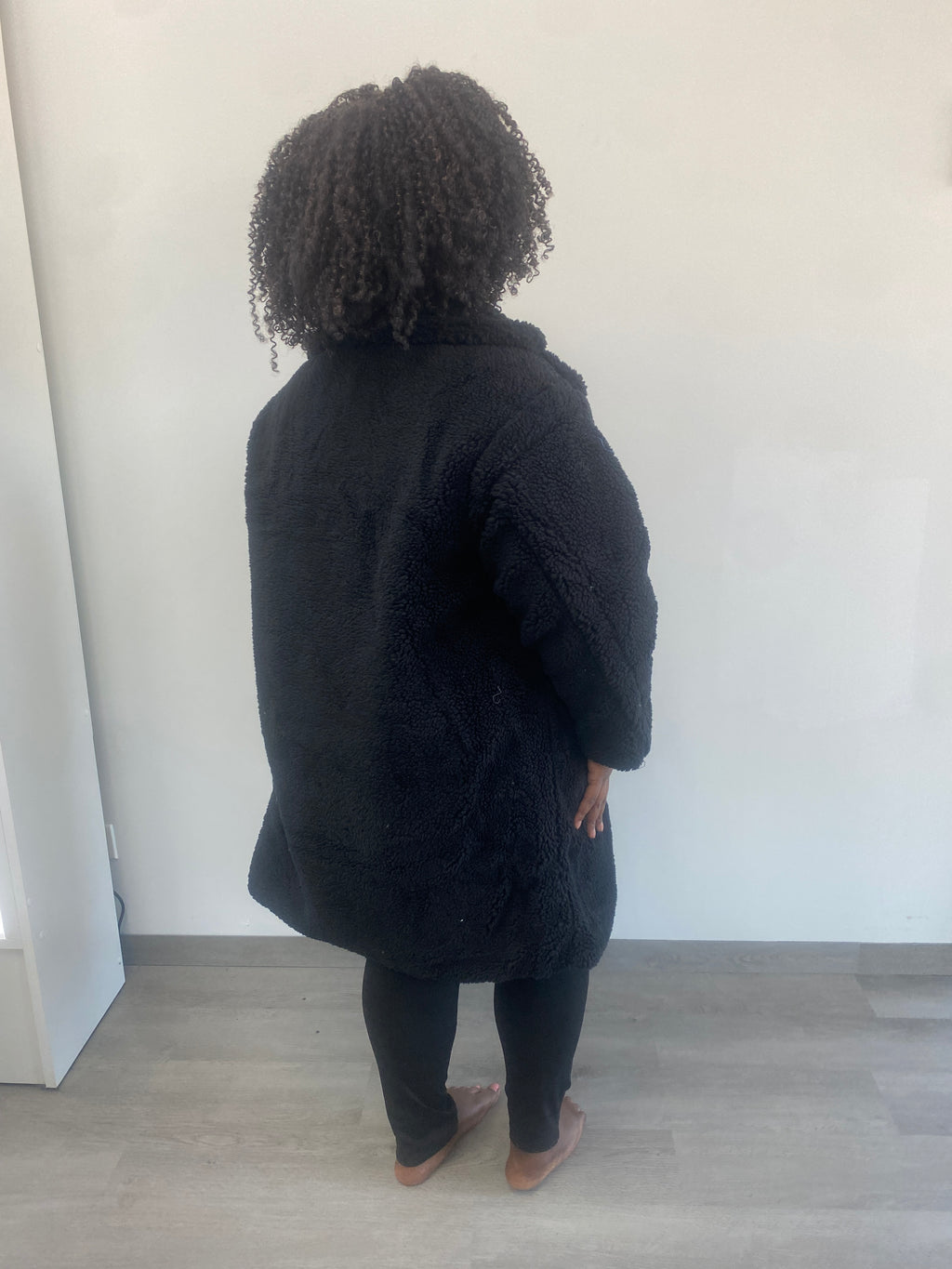 Teddy Bear Oversized Sherpa Trench Coat