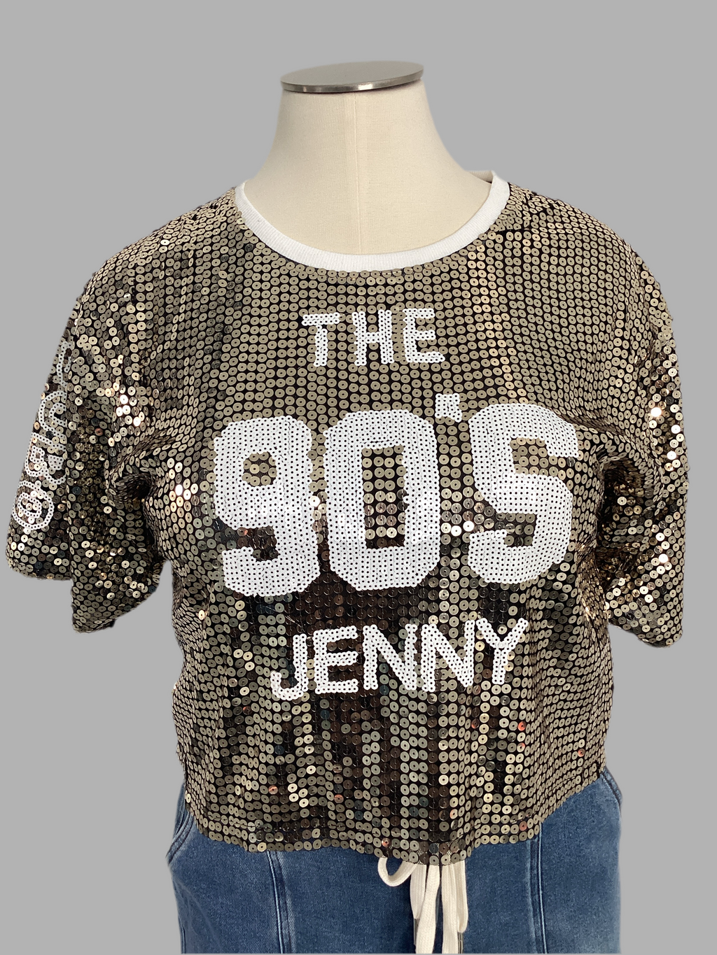 90'S Sequin Crop Top