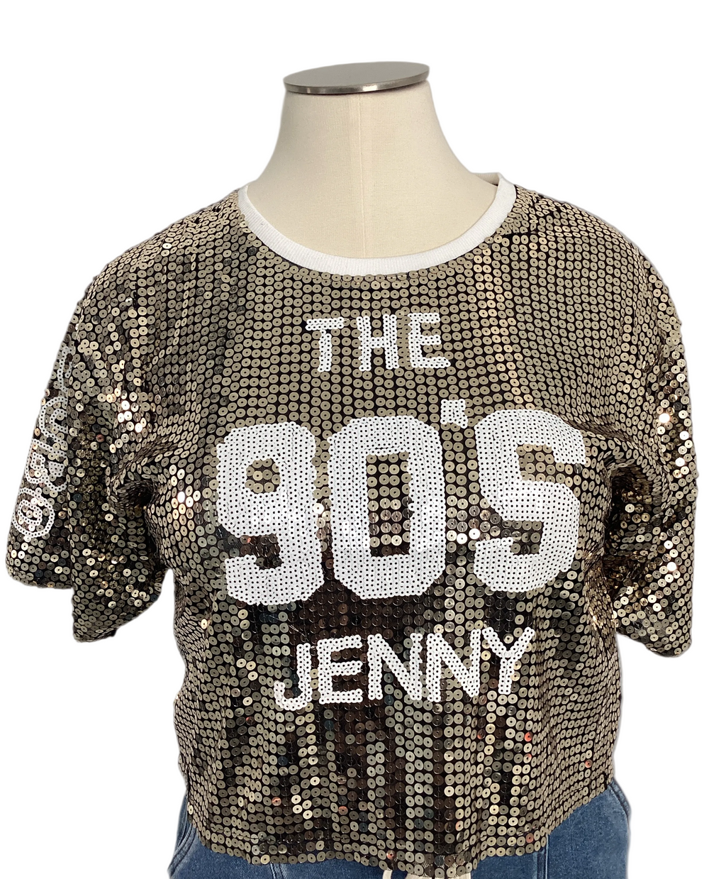 90'S Sequin Crop Top