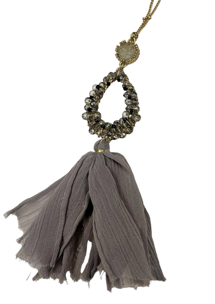 Teardrop Tassel Necklace - Closet Space