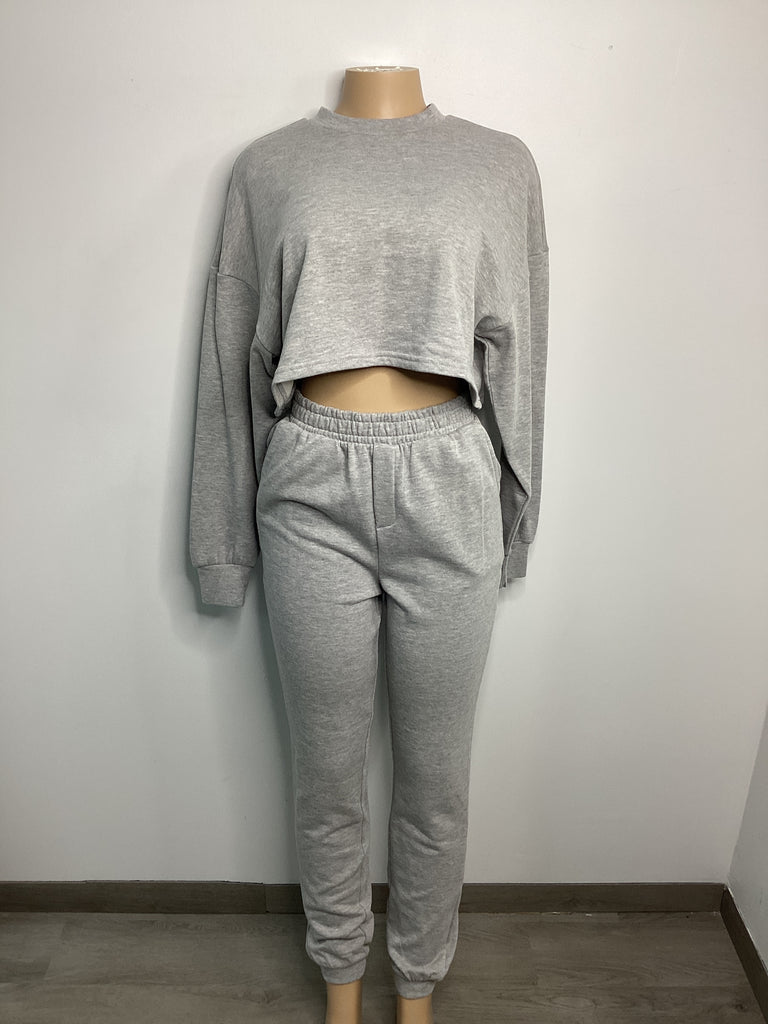 Chill Evening Cropped Tracksuit - Closet Space