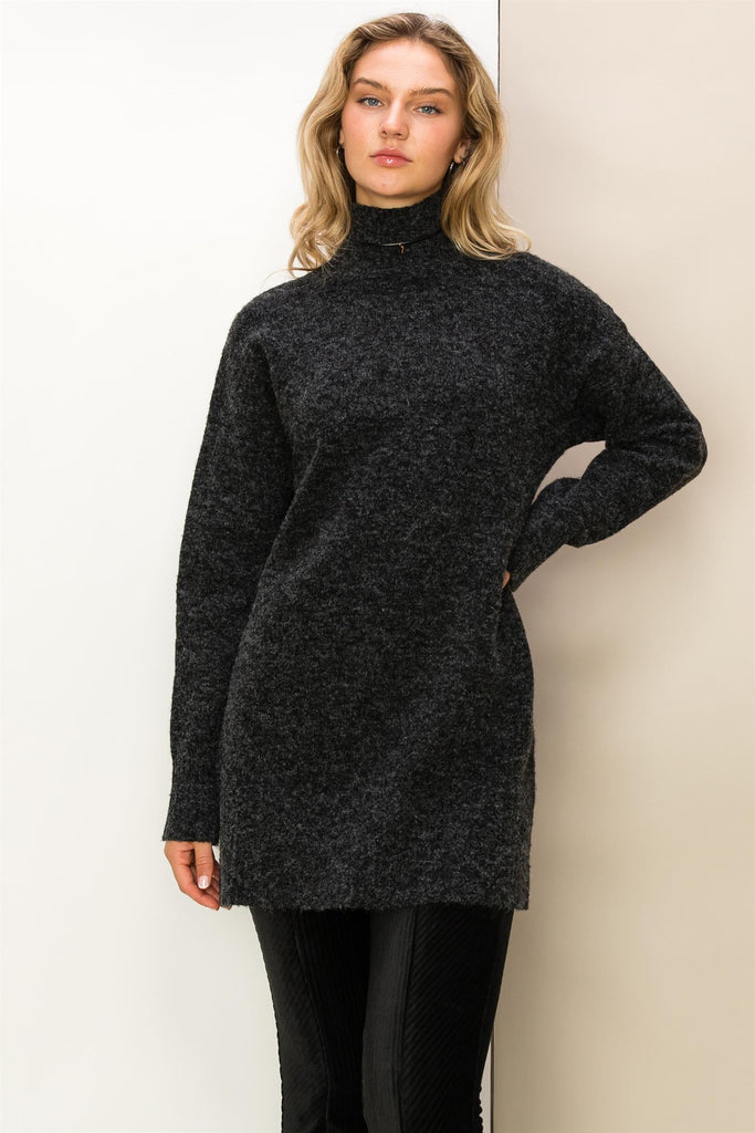 Turtleneck Knit Dress - Closet Space