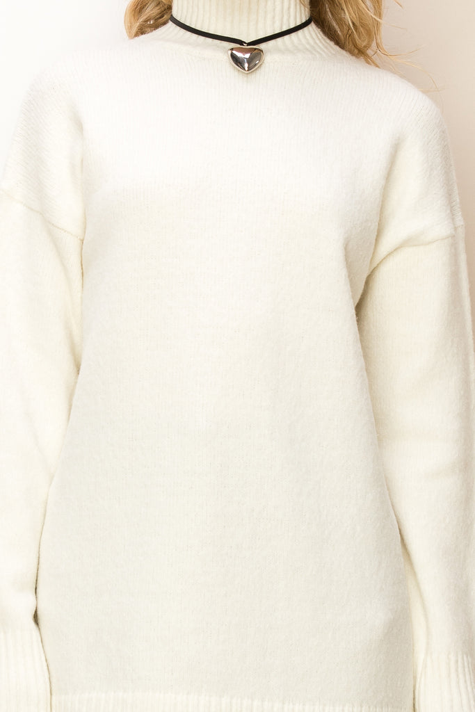 Turtleneck Knit Dress - Closet Space