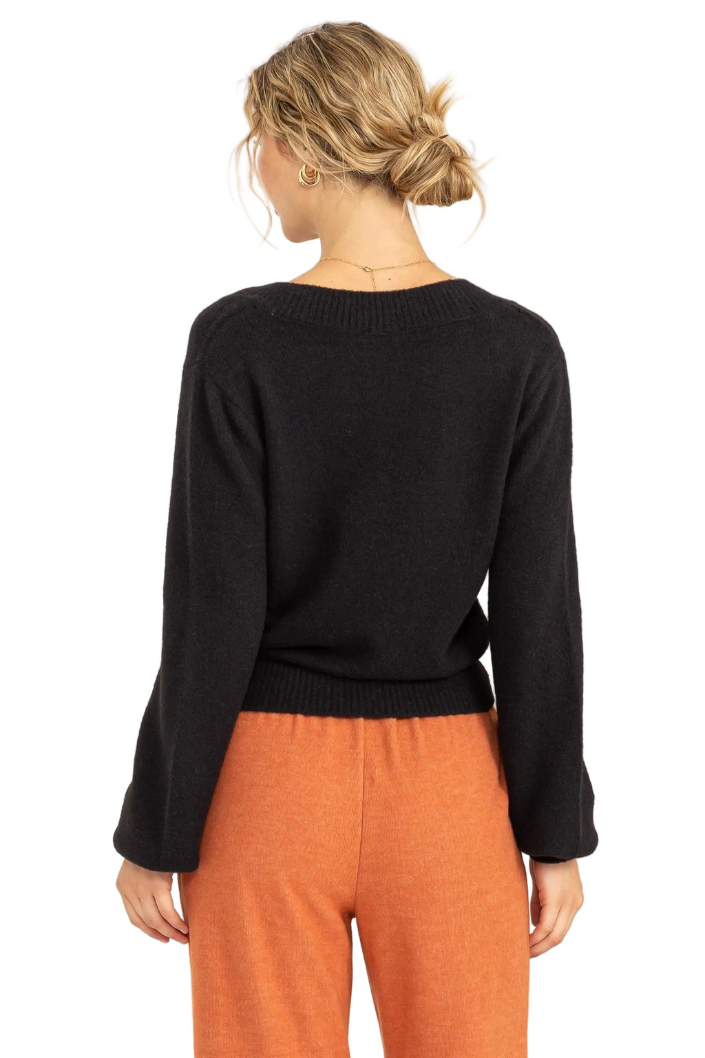 Crop V-Neck Sweater