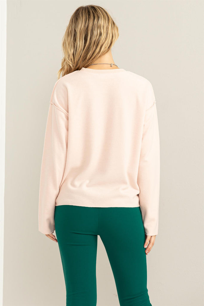 Solid Soft Long Sleeve Sweatshirt - Closet Space