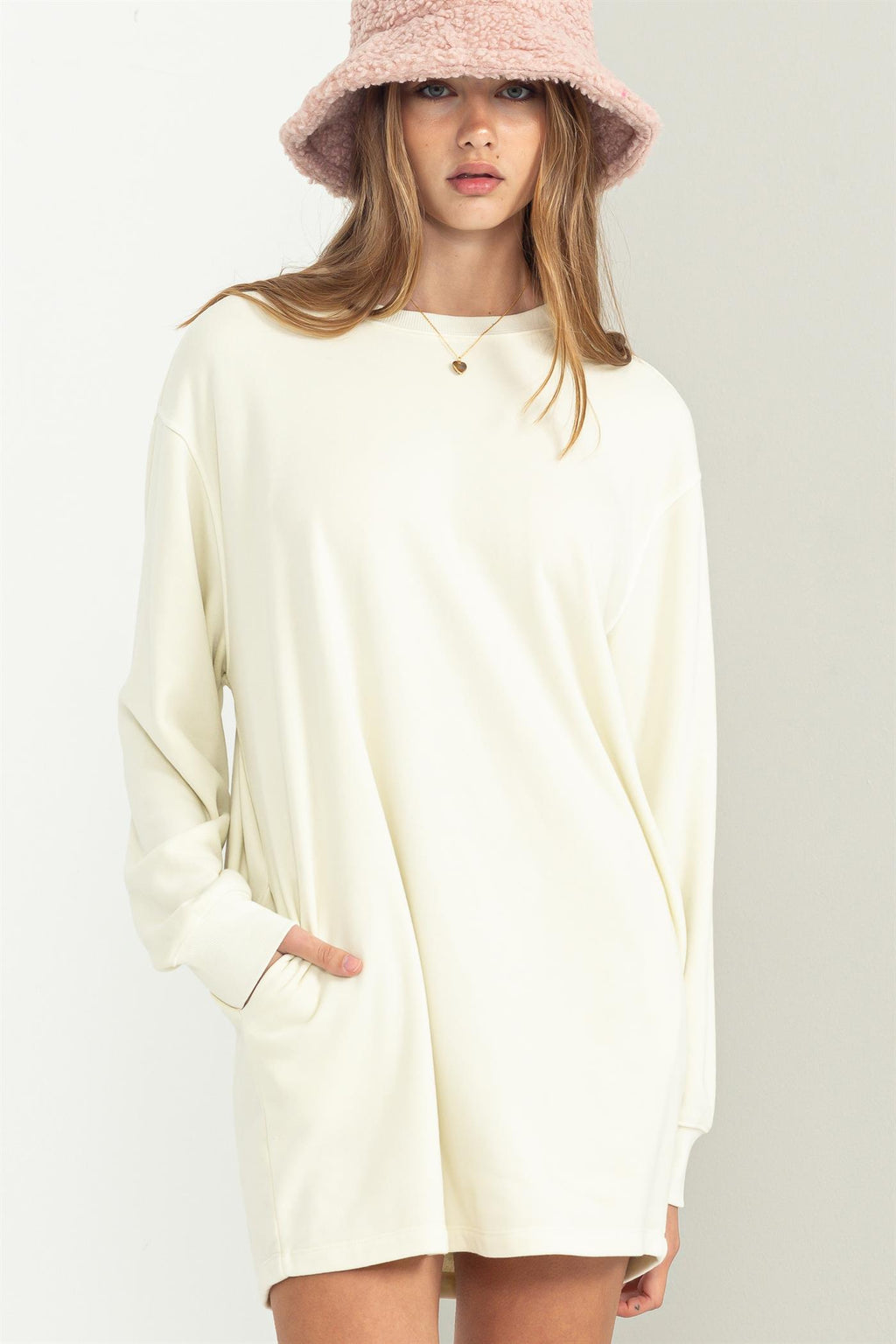Ultra Comfy Sweatshirt Dress - Closet Space