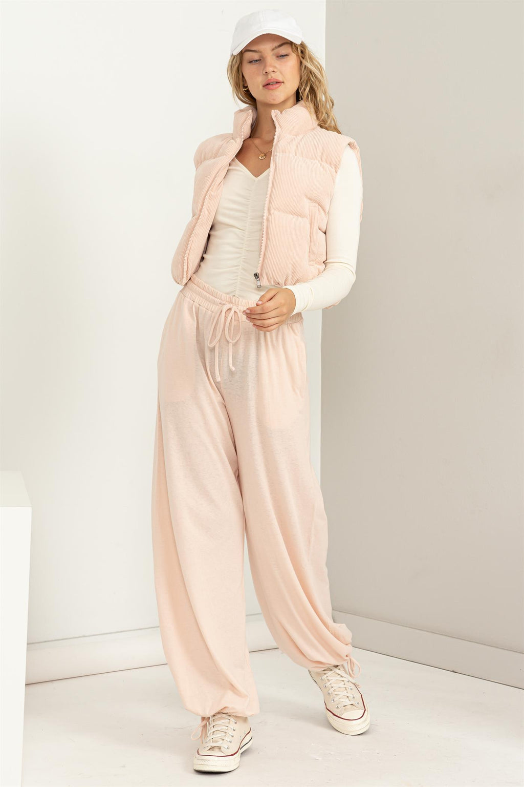 Corduroy Puffer Vest - Closet Space