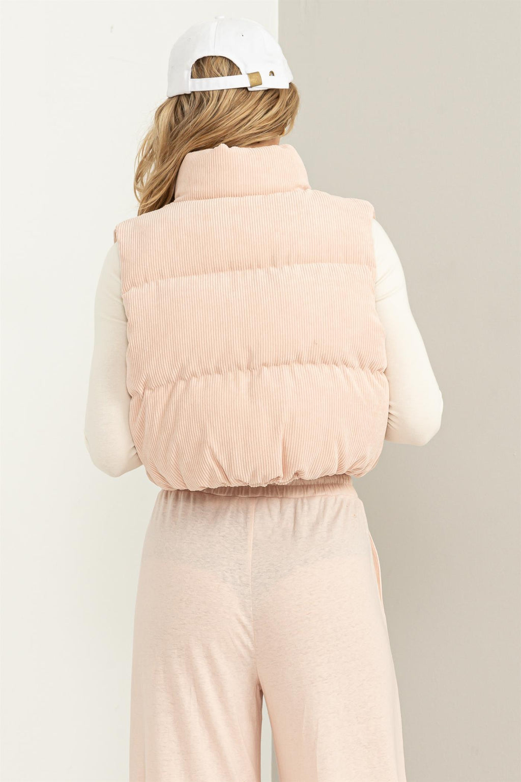 Corduroy Puffer Vest - Closet Space