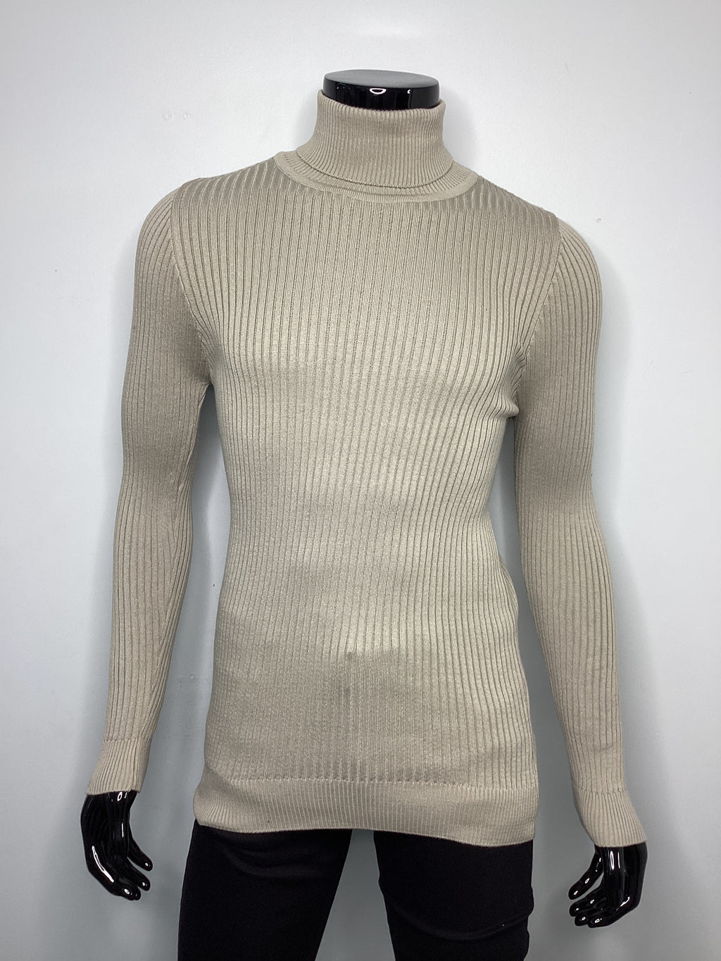 Solid Slim-Fit Turtleneck - Closet Space