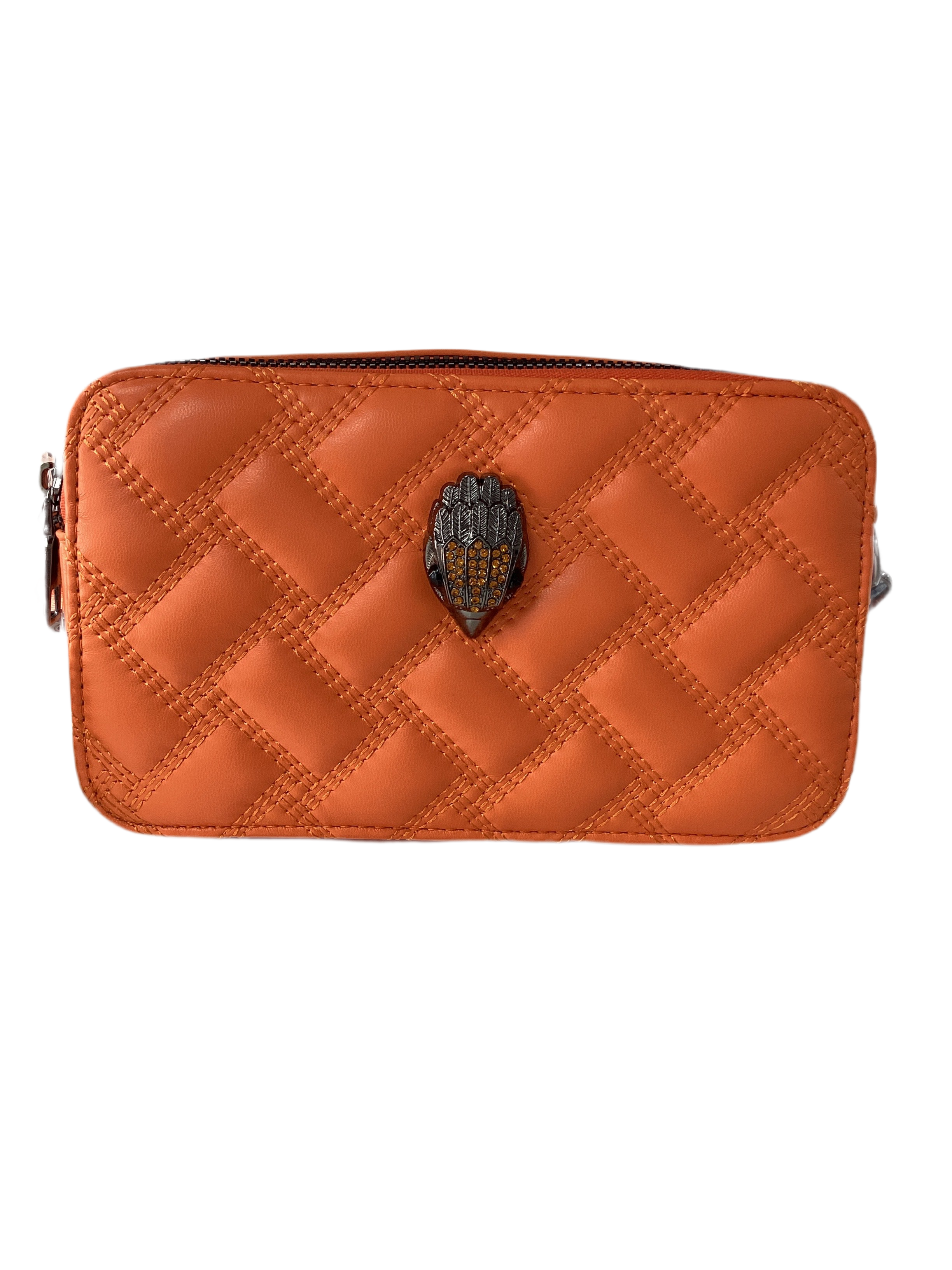 Textured Crossbody With Eagle Emblem
