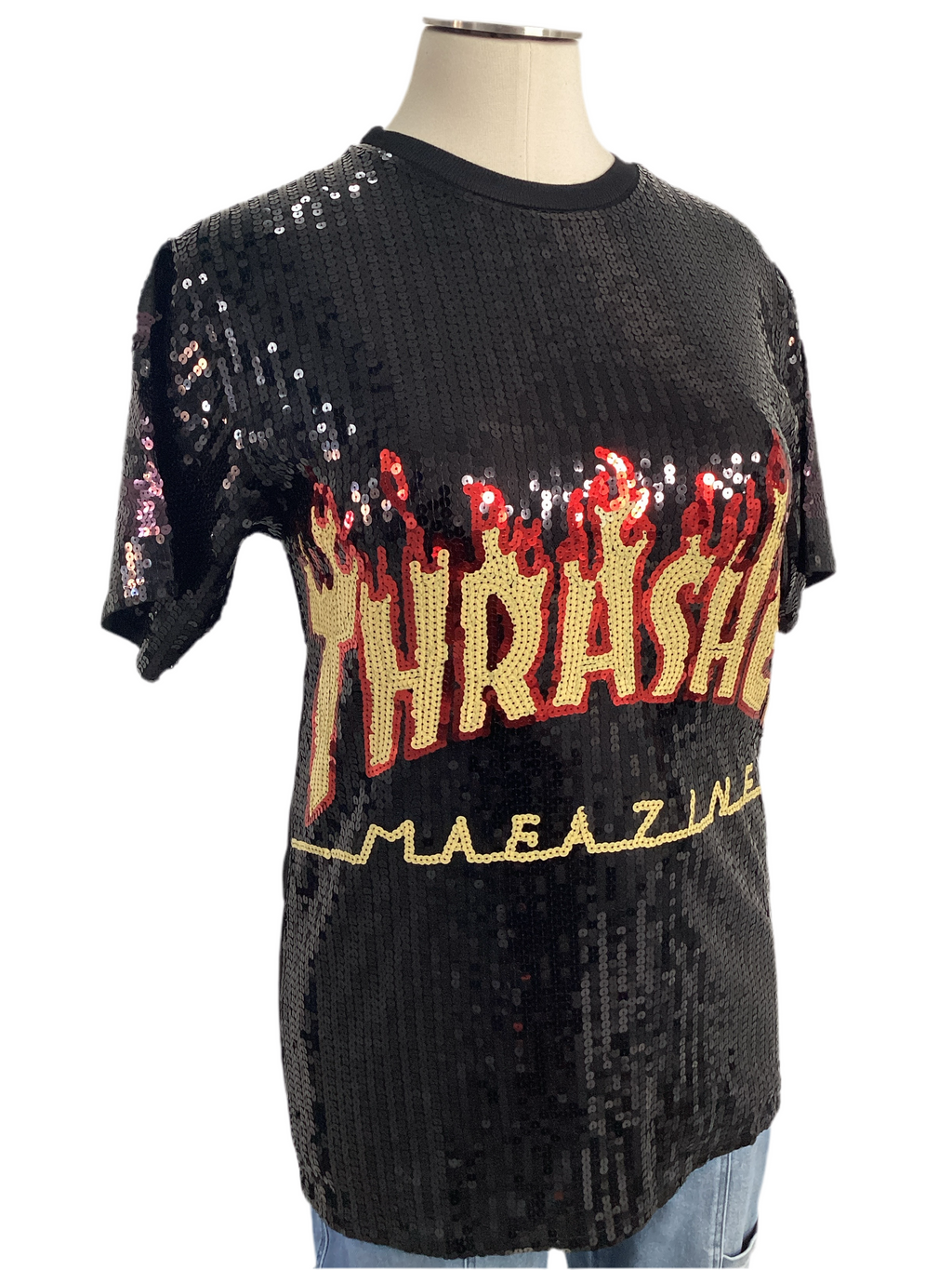 Thrasher Sequin Shirt Dress