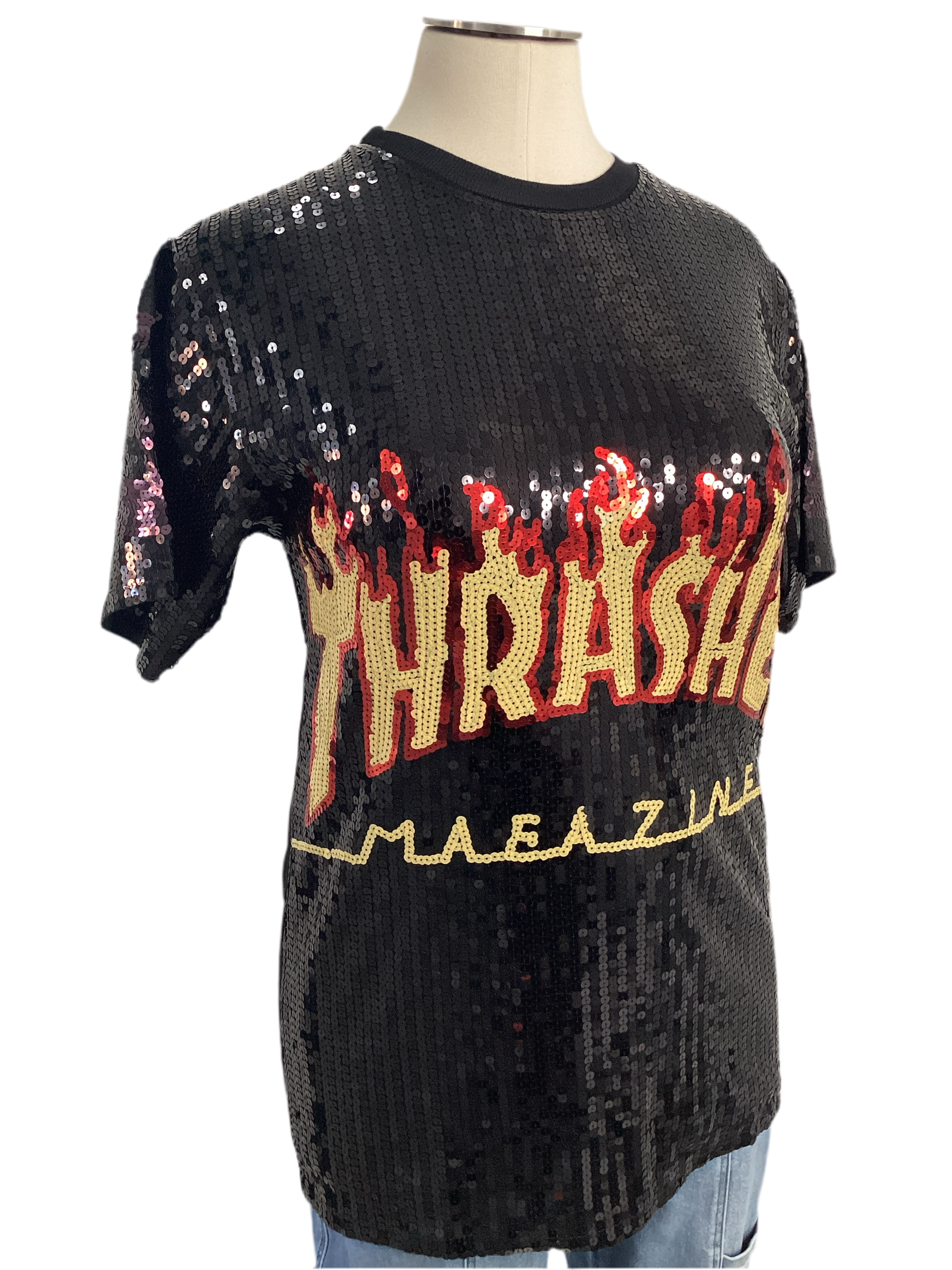 Thrasher Sequin Shirt Dress