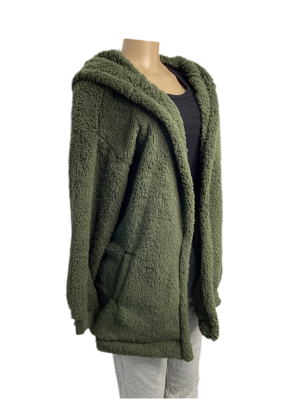 Hooded Blanket Season Sherpa Cardigan