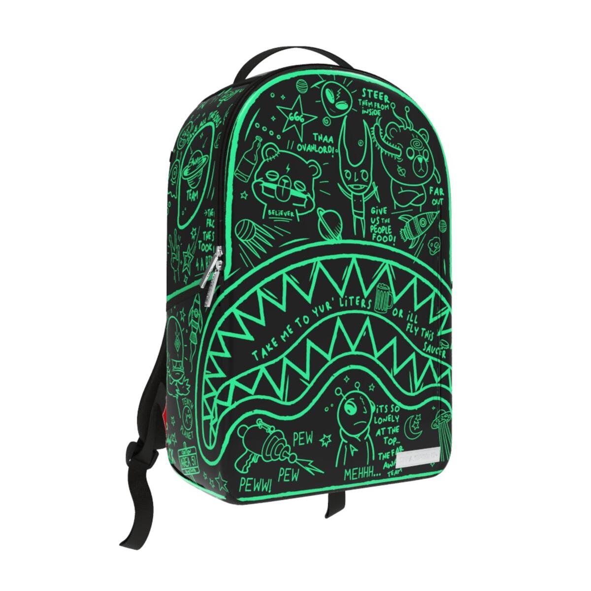 SPRAYGROUND Glow In Dark Intergalactic Doodles Backpack - Closet Space