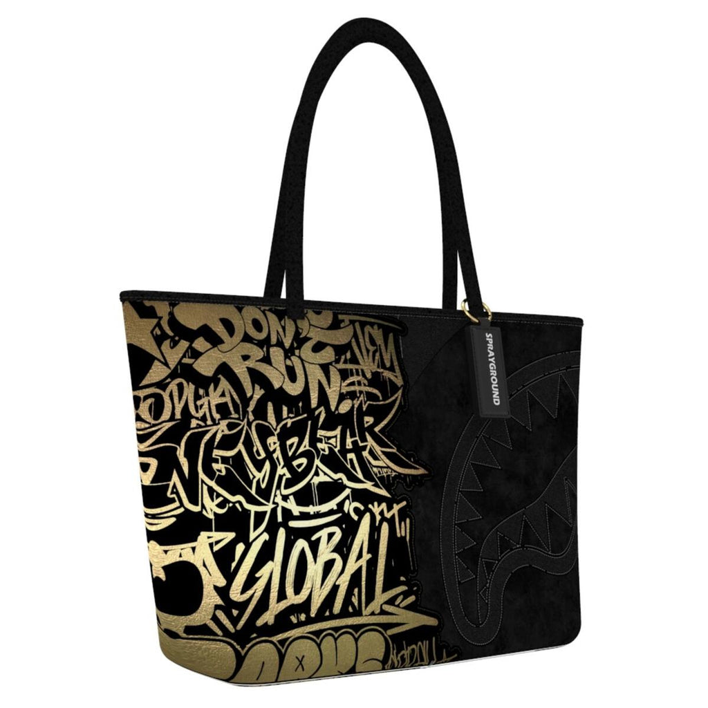 SPRAYGROUND Half Graff Gold Tote - Closet Space