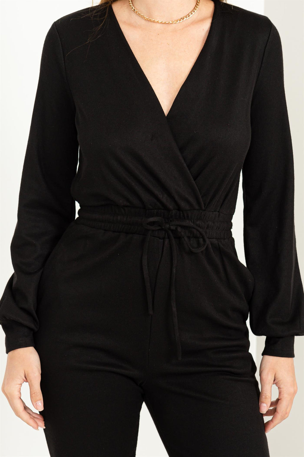 Long Sleeve Stretch Jumpsuit - Closet Space