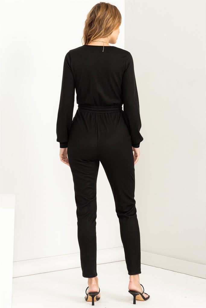 Long Sleeve Stretch Jumpsuit - Closet Space