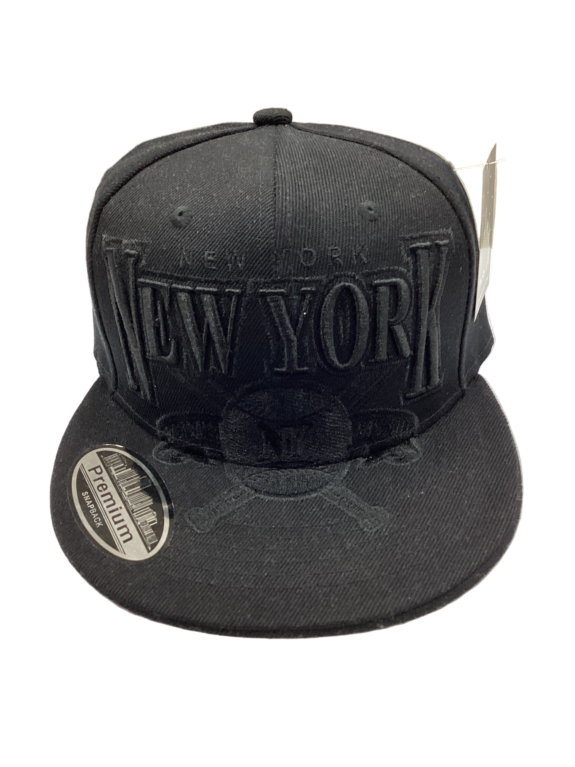New York Crossed Bats Embroidered Snapback Hat