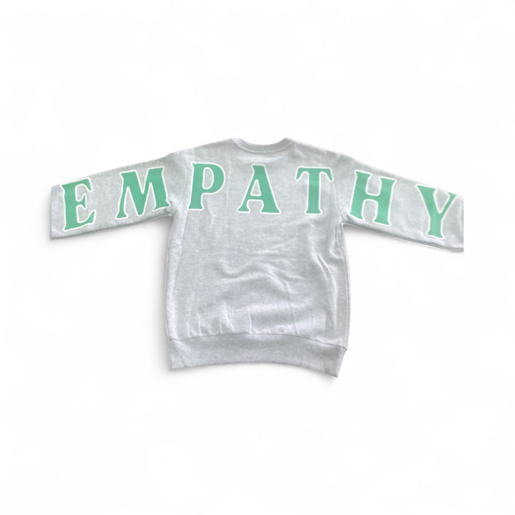 Choose Empathy Graphic Sweatshirt - Positive Cherry Embroidery Pullover