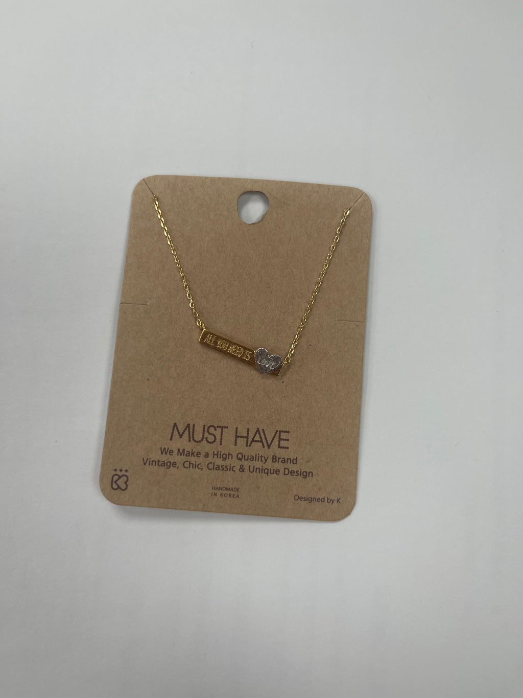 All You Need Is Love Necklace - Closet Space
