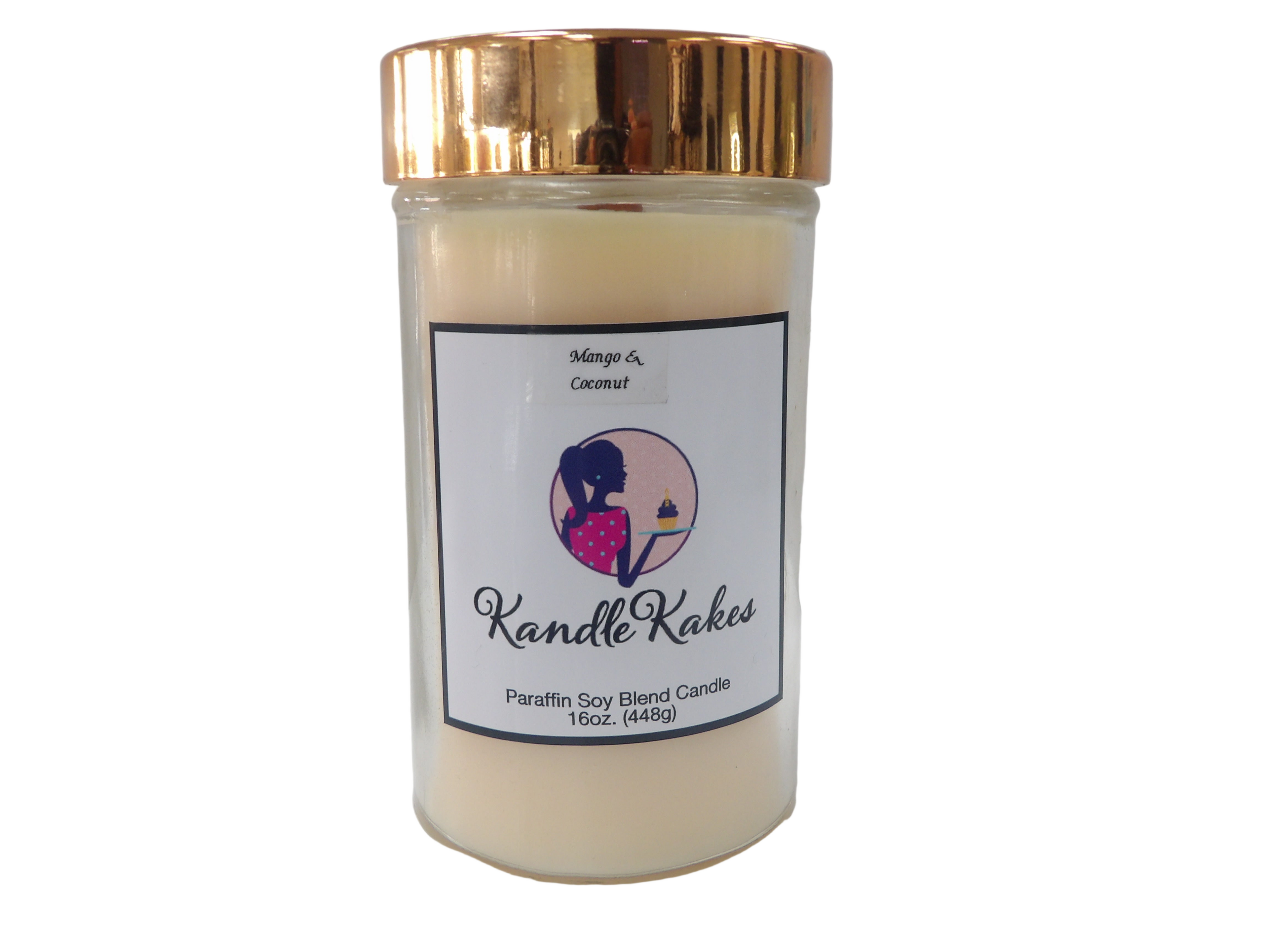 Mango Coconut Tall Soy Candle