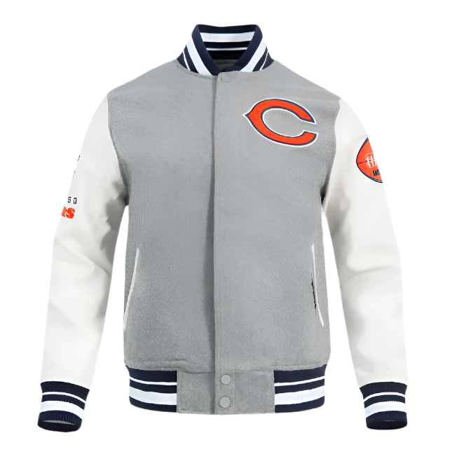 PRO-STANDARD - NFL Chicago Bears Old English Rib Wool Varsity Jacket