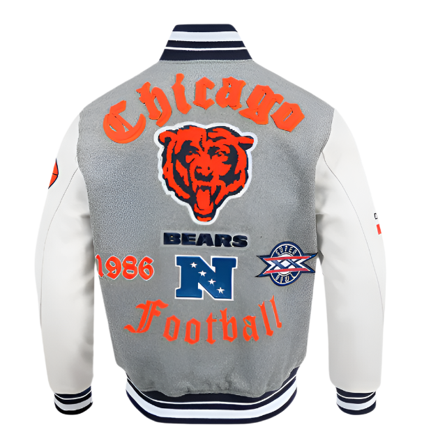 PRO-STANDARD - NFL Chicago Bears Old English Rib Wool Varsity Jacket