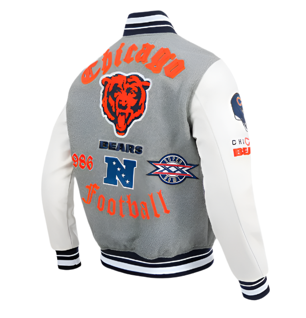 PRO-STANDARD - NFL Chicago Bears Old English Rib Wool Varsity Jacket