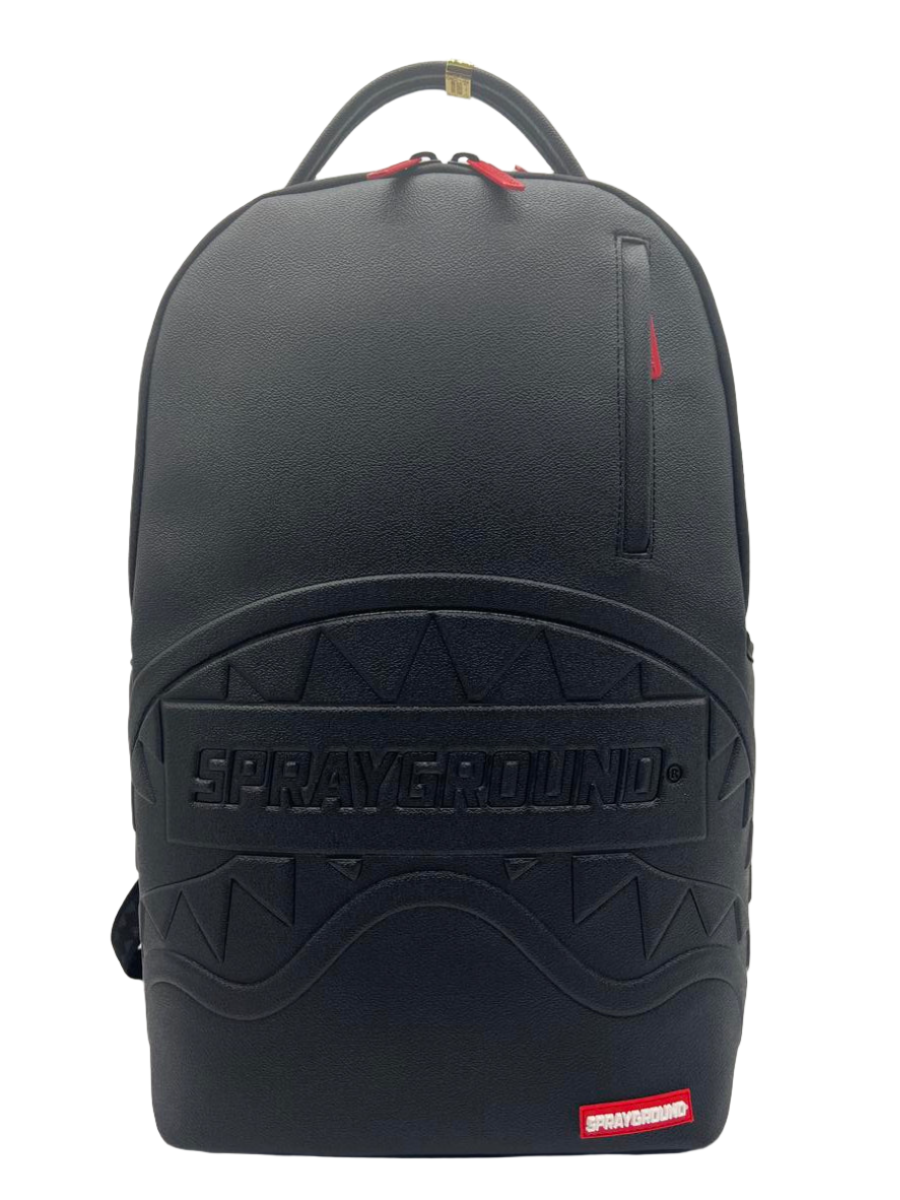 SPRAYGROUND - Shark Smash Logo Black DLXS Embossed Backpack