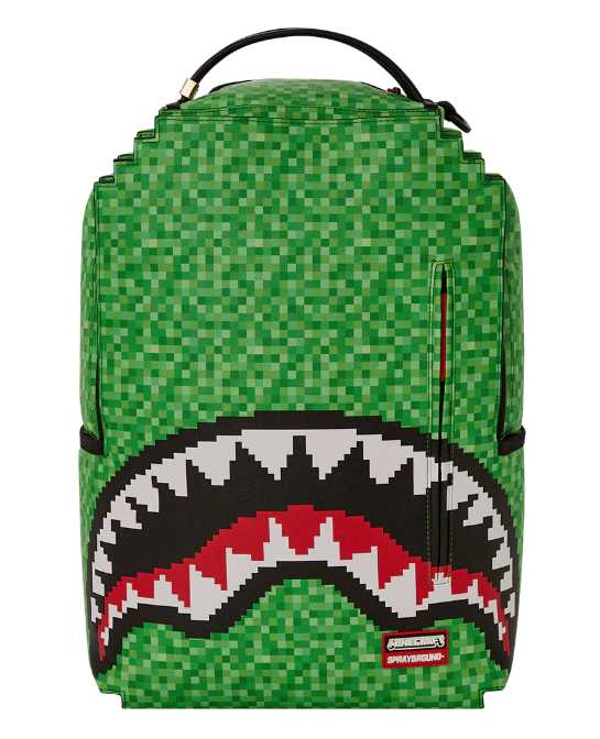 SPRAYGROUND - Minecraft Pixel Green DLX Backpack