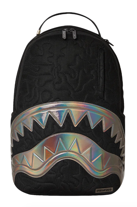 SPRAYGROUND - Black Quilted Irridescent DLXS Backack
