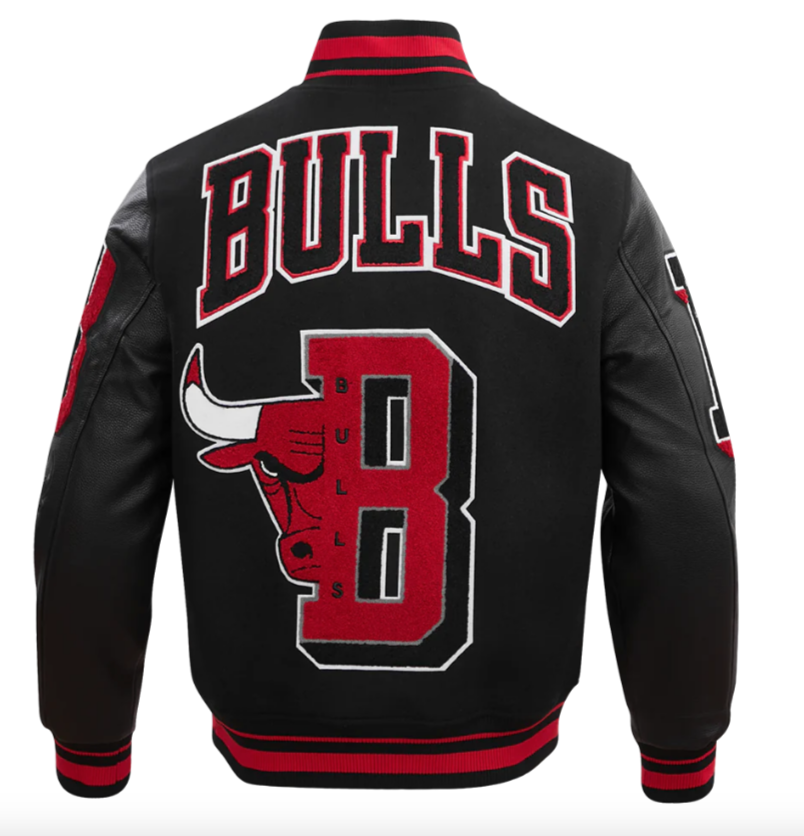 PRO-STANDARD Chicago Bulls Mashup Rib Wool Varsity Jacket