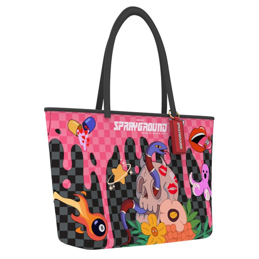 SPRAYGROUND - WTF Skull Drip Tote