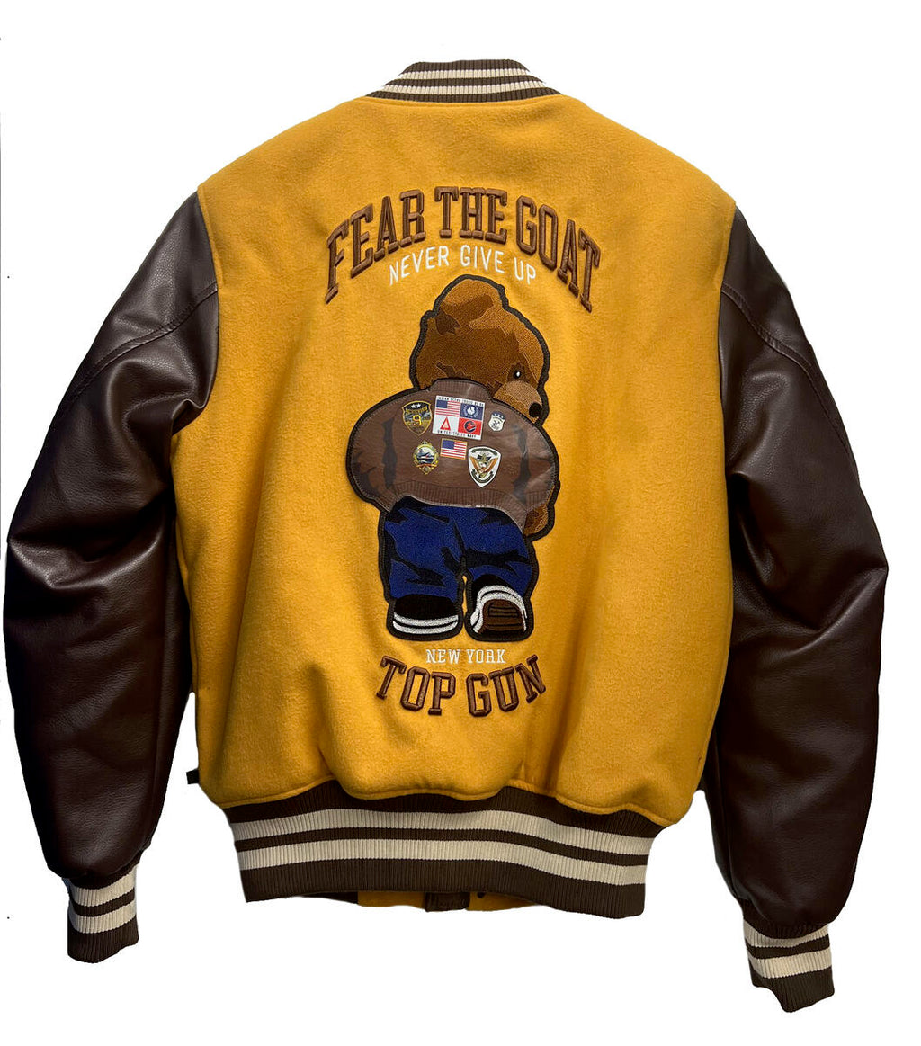 TOP GUN "BEAR GOAT" Varsity Jacket - Closet Space