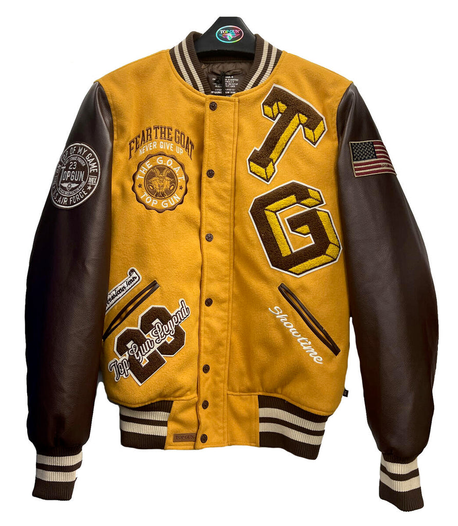 TOP GUN "BEAR GOAT" Varsity Jacket - Closet Space