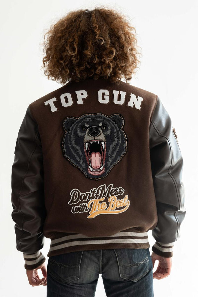 TOP GUN BEARS Varsity Jacket - Closet Space