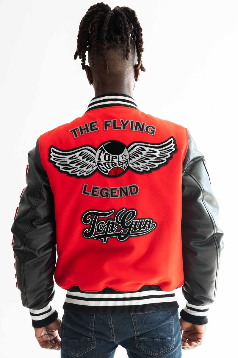 TOP GUN "FLYING LEGEND" Varsity Jacket - Closet Space