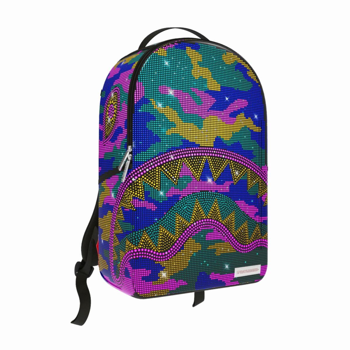 SPRAYGROUND Trippy Trinity Camo Crystal Backpack - Closet Space