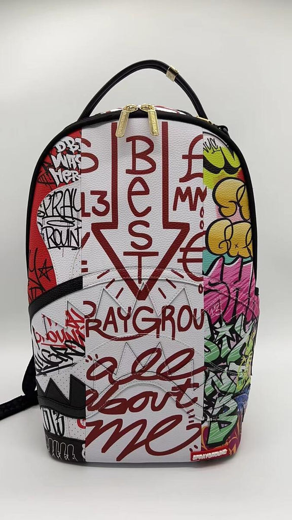 SPRAYGROUND Tri Split Graffiti Backpack - Closet Space